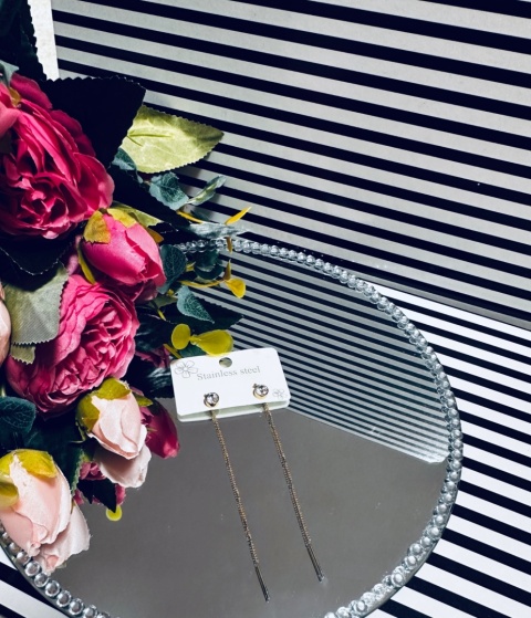 KOLCZYKI WISZĄCE CYRKONIE