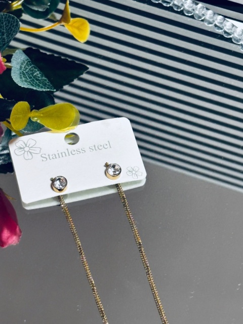 KOLCZYKI WISZĄCE CYRKONIE