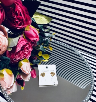 KOLCZYKI DIAMENTY ZŁOTE