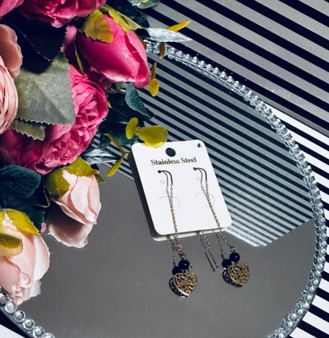 KOLCZYKI WISZĄCE SERCA