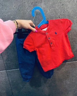 KOMPLET BLUZKA+SPODNIE RALPH LAUREN