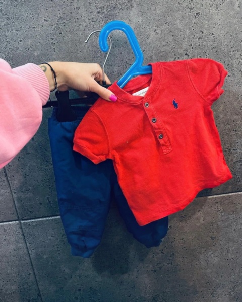 KOMPLET BLUZKA+SPODNIE RALPH LAUREN