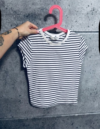 BLUZKA/TOP PRĄŻEK H&M