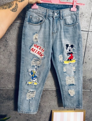 SPODNIE JEANSOWE BOYFRIEND MYSZKA
