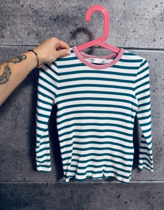 BLUZKA W PASKI PRĄŻEK M&S