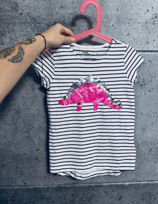 BLUZKA W PASKI DINOZAUR