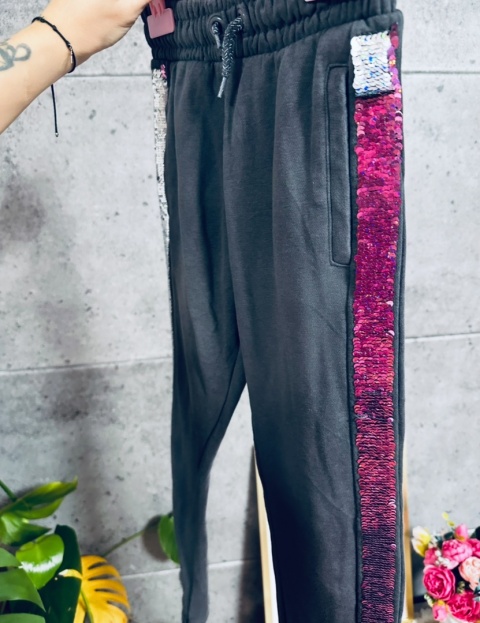 SPODNIE DRESOWE Z LAMPASEM NUTMEG