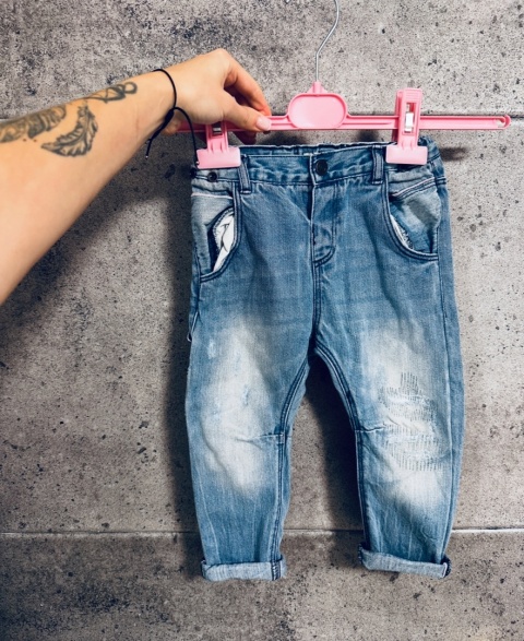 SPODNIE JEANSOWE ZARA