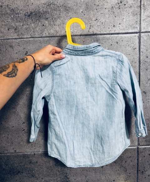 KOMPLET H&M KOSZULA JEANSOWA + BLUZKA