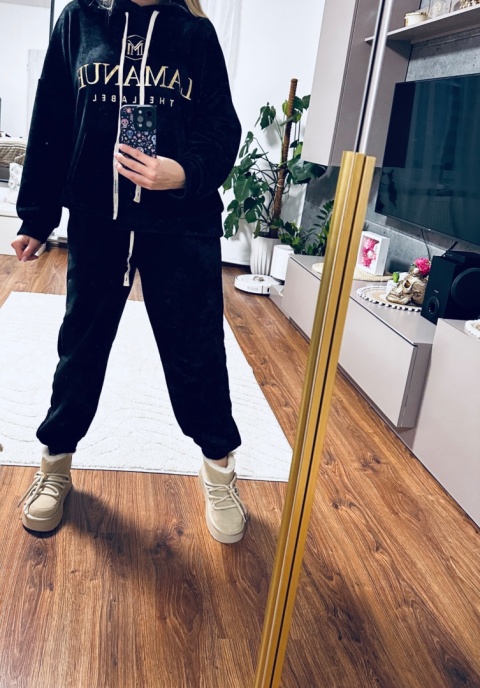 KOMPLET DRESOWY SZTRUKS LA MANUE CZARNY