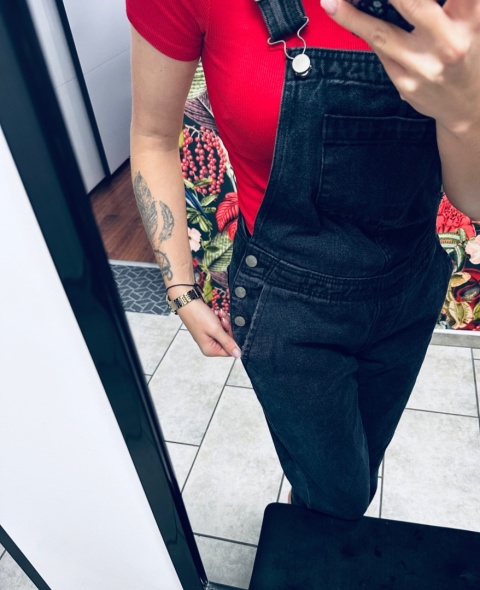 OGRODNICZKI JEANSOWE ASOS