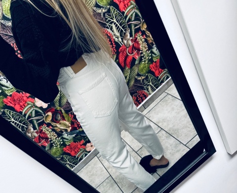 SPODNIE JEANSOWE MOM PULL&BEAR