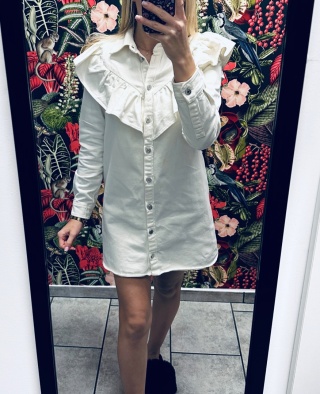 SUKIENKA JEANSOWA ZARA