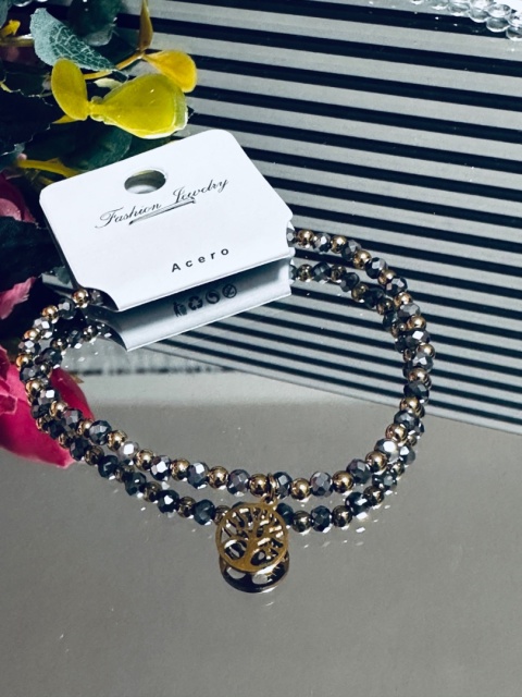 BRANSOLETKA KORALIKI DRZEWKO SZCZĘŚCIA