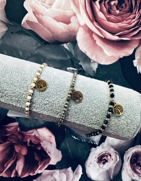 BRANSOLETKA KORALIKI DRZEWKO SZCZĘŚCIA