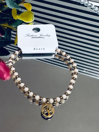 BRANSOLETKA KORALIKI DRZEWKO SZCZĘŚCIA