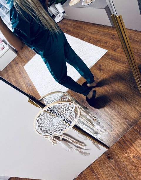 KOMPLET DRESOWY WELUR CC SZMARAGD