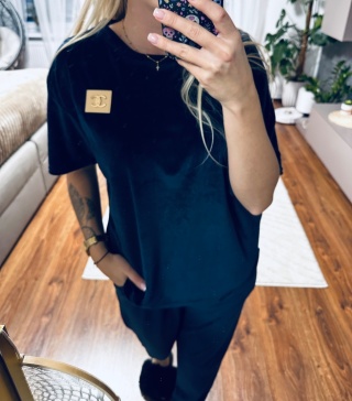 KOMPLET DRESOWY WELUR CC GRANAT