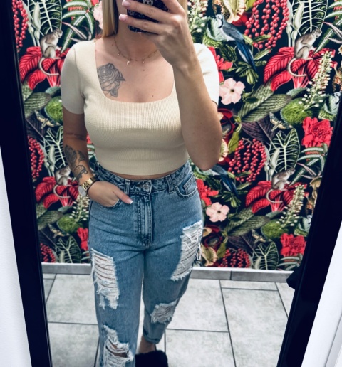 BLUZKA TOP SWETERKOWY