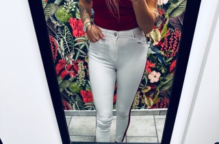 SPODNIE JEANSOWE LAMPAS STRADIVARIUS