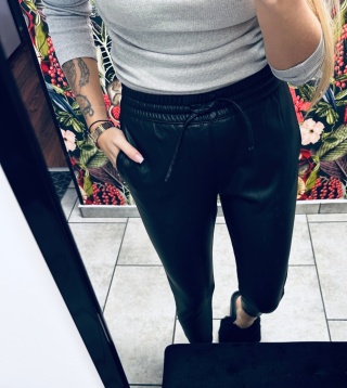 SPODNIE SKÓRZANE JOGGER