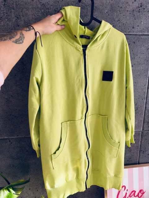 DŁUGA BLUZA LIMONKA LA PIA