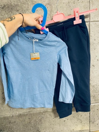 KOMPLET BLUZKA + SPODNIE 98