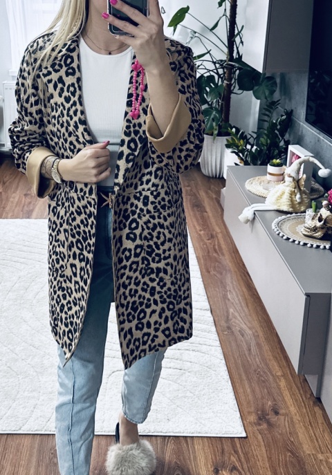 PŁASZCZ ZAMSZOWY PANTERA