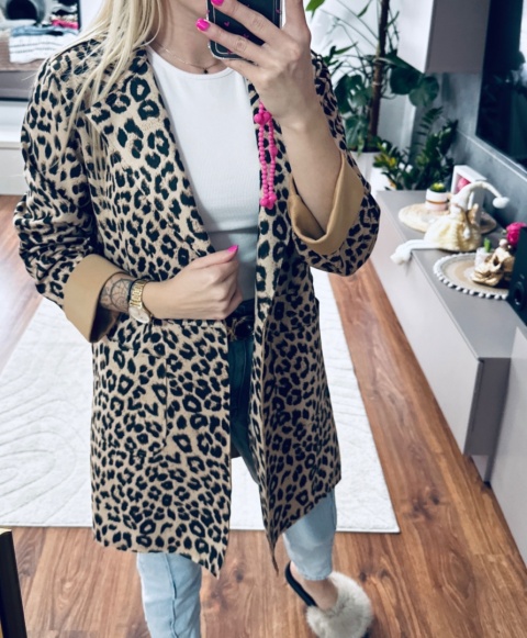 PŁASZCZ ZAMSZOWY PANTERA