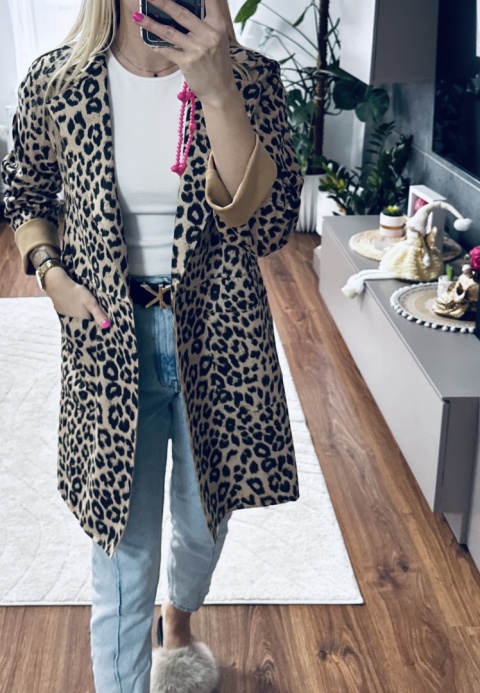 PŁASZCZ ZAMSZOWY PANTERA