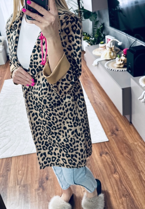 PŁASZCZ ZAMSZOWY PANTERA