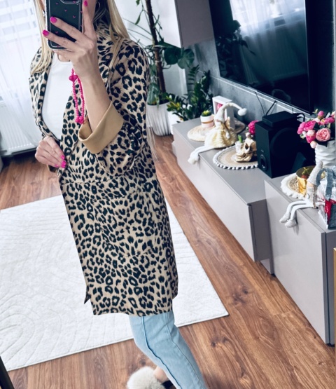 PŁASZCZ ZAMSZOWY PANTERA