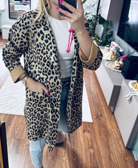 PŁASZCZ ZAMSZOWY PANTERA